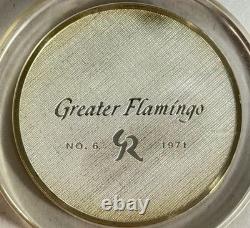 1971 Franklin Mint Robert Bird Greater Flamingo 2 oz Sterling Silver Proof Medal