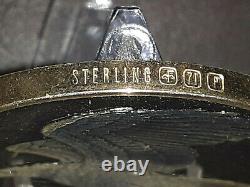 1971 Franklin Mint Robert Birds BALD EAGLES 2 Ounce Sterling Silver Proof Medal