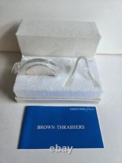 1971 Franklin Mint Roberts. 925 2oz Silver Brown Thrashers Medal Case Stand Box