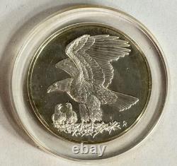 1971 Franklin Mint Roberts Birds 2 Ounce Sterling Silver Bald Eagle No. 11