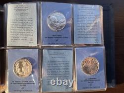 1971 Franklin Mint Special Commemorative Medals Totals 29.5 oz Sterling Silver
