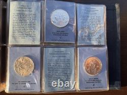 1971 Franklin Mint Special Commemorative Medals Totals 29.5 oz Sterling Silver