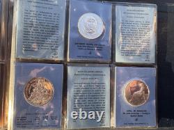 1971 Franklin Mint Special Commemorative Medals Totals 29.5 oz Sterling Silver