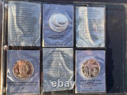 1971 Franklin Mint Special Commemorative Medals Totals 29.5 oz Sterling Silver