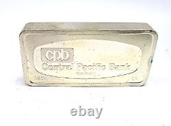 1971 Franklin Mint Sterling Silver Central Pacific Bank Hawaii Ingot Bar