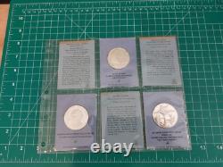1971 Franklin Mint Sterling Silver Lot of 3 Commemorative Coins SCI 64 65 66