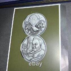 1971 Franklin Mint Sterling Silver Medal, James Berry, 6.80 TROY Ounces