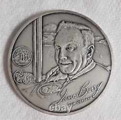 1971 Franklin Mint Sterling Silver Medal by James Berry, 6.6 Troy Ounces, m10