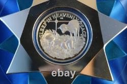 1971 Franklin Mint Sterling Silver Silent Night Christmas Ornament 1st Edition
