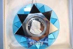 1971 Franklin Mint Sterling Silver Silent Night Christmas Ornament 1st Edition
