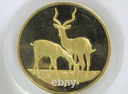 1971 Impalas Gold Plated Sterling Silver Medal Franklin Mint D8152