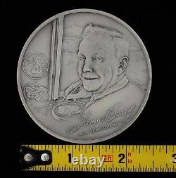 1971 James Berry Franklin Mint New Zealand 197+ grams. 925 Sterling Silver Medal