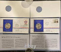 1971 Postmasters Of America Commemorative Sterling Proof Coins & F. D. C No1-No 11