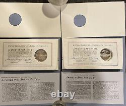 1971 Postmasters Of America Commemorative Sterling Proof Coins & F. D. C No1-No 11