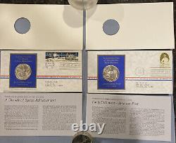 1971 Postmasters Of America Commemorative Sterling Proof Coins & F. D. C No1-No 11