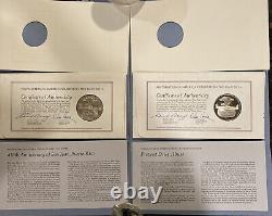 1971 Postmasters Of America Commemorative Sterling Proof Coins & F. D. C No1-No 11