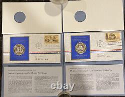 1971 Postmasters Of America Commemorative Sterling Proof Coins & F. D. C No1-No 11