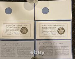 1971 Postmasters Of America Commemorative Sterling Proof Coins & F. D. C No1-No 11