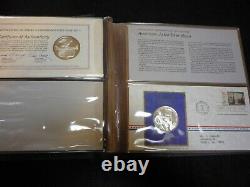 1971 Postmasters of America Medallic Silver First Day Covers 11 Sterling Medals