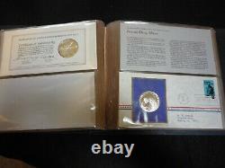 1971 Postmasters of America Medallic Silver First Day Covers 11 Sterling Medals