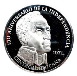 1971 Sterling Silver Proof 20 Balboas Panama 3.85 ASW Franklin Mint Coin