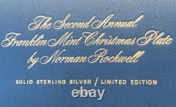 1971 Sterling Silver Under The Mistletoe Norman Rockwell Franklin Mint 175 Grams