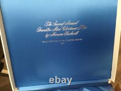 1971 Under The Mistletoe by Norman Rockwell, Sterling Plate Franklin Mint BOXED