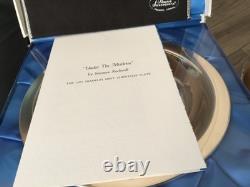 1971 Under The Mistletoe by Norman Rockwell, Sterling Plate Franklin Mint BOXED