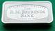 1971 Vintage Franklin Mint Sterling Silver- The B. M. Behrends Bank, Ak Art Bar