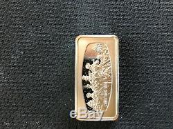1972-73-74 franklin mint, 2.1 oz silver bars total, 6.3 troy oz, sterling silver