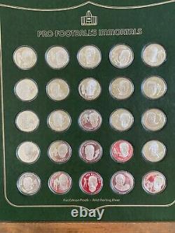 1972-74 Franklin Mint Pro Football Immortals Full Set 1-50 Sterling Silver