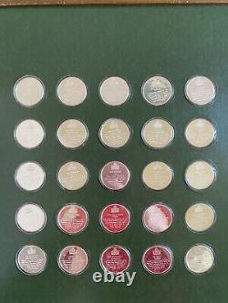 1972-74 Franklin Mint Pro Football Immortals Full Set 1-50 Sterling Silver