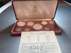 1972 Bahamas Islands 9 Coin Silver Proof Set Franklin Mint