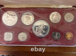 1972 Bahamas Islands 9 Coin Silver Proof Set Franklin Mint