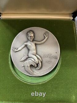1972 Boy Mermaid Sterling Silver Franklin Mint Cecil Thomas 6.9ozt