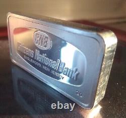 1972 FRANKLIN MINT Citizens Bank Englewood NJ 2oz+ Sterling Silver Ingot Bar