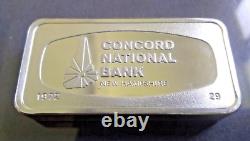 1972 FRANKLIN MINT Concord Bank New Hampshire 2oz+ Sterling Silver Ingot Bar