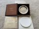 1972 Franklin Mint Mountain Man Solid Sterling Silver Plate Complete Withcoa & Box
