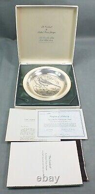 1972 FRANKLIN MINT Solid Sterling Silver RICHARD EVANS YOUNGER Plate CARDINAL LE