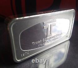 1972 FRANKLIN MINT Trust Bank Atlanta Georgia 2oz+ Sterling Silver Ingot Bar