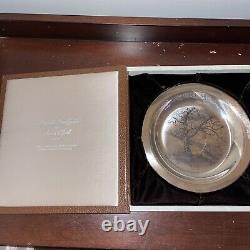 1972 Franklin Mint Along the Brandywine James Wyeth Sterling Silver Plate LE