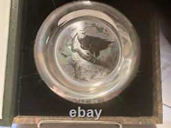 1972 Franklin Mint Bird Plate AMERICAN BALD EAGLE-Solid Sterling Silver- #06770