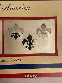 1972 Franklin Mint Flag Of France Spain Great Flags Of America Sterling Silver