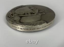 1972 Franklin Mint'Man In The Field' Francisco Delgado Sterling Silver Medal