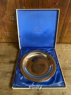 1972 Franklin Mint Mother's Day Plate-solid Sterling Silver Limited Edition