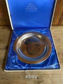 1972 Franklin Mint Mother's Day Plate-solid Sterling Silver Limited Edition