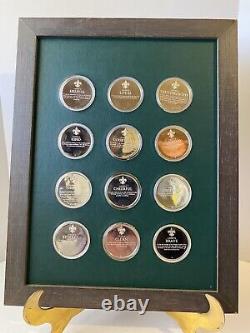 1972 Franklin Mint Norman Rockwell's Spirit of Scouting Silver Medals Set of 12