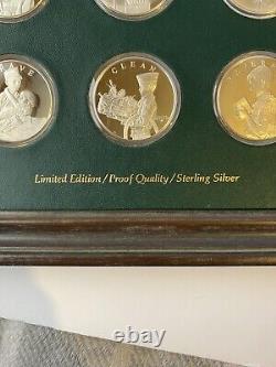 1972 Franklin Mint Norman Rockwell's Spirit of Scouting Silver Medals Set of 12