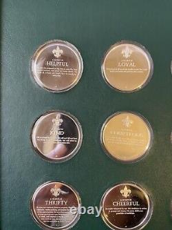 1972 Franklin Mint Norman Rockwell's Spirit of Scouting Silver Medals Set of 12