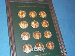 1972 Franklin Mint Norman Rockwells Spirit Of Scouting Sterling Silver Coin Set